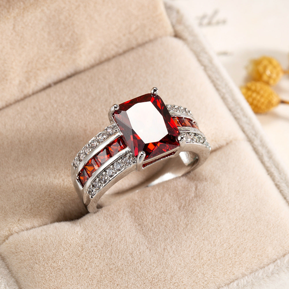 Anillo Kassira Redmont | Oro Blanco