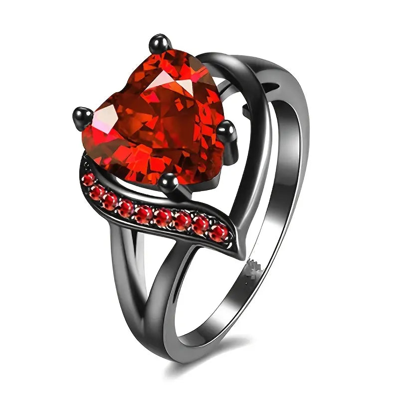 Anillo Calindra Rosethorne | Acabado Negro