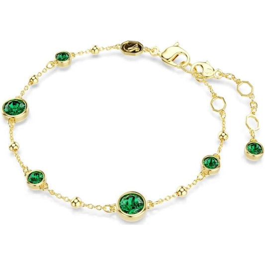 Pulsera Delicada de Esmeralda | Oro
