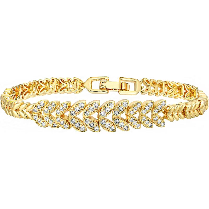 Pulsera de Tenis Everleaf | Oro