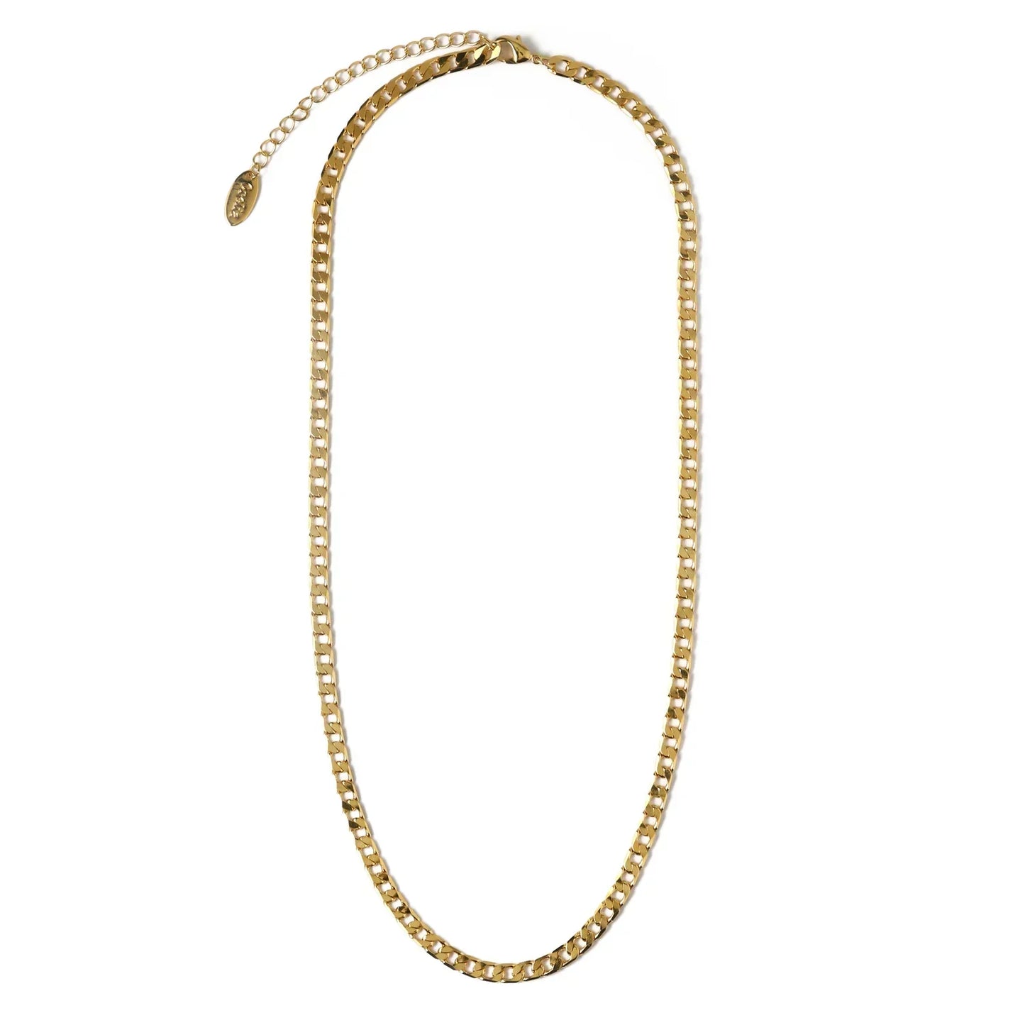 Collar Cadena Eslabón Plana | Oro