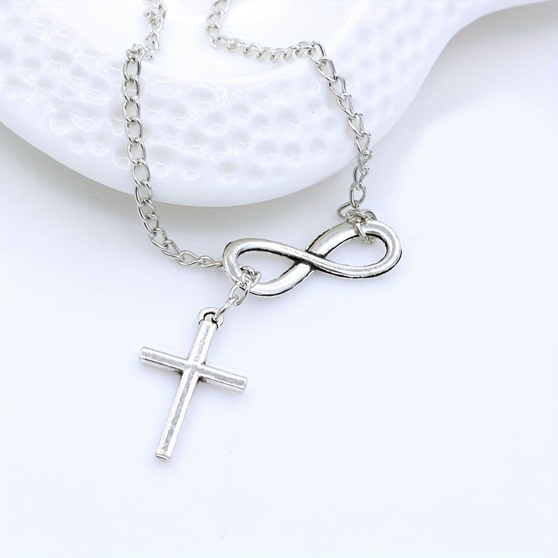 Collar Colgante Cruz Eterna | Oro