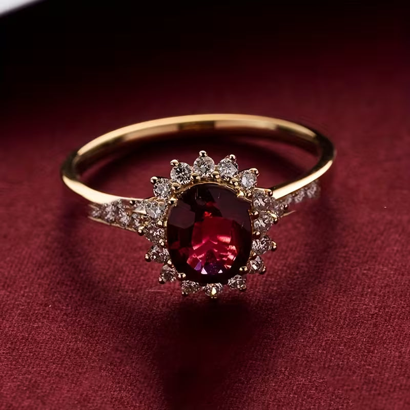 Anillo Empress Rojo | Oro