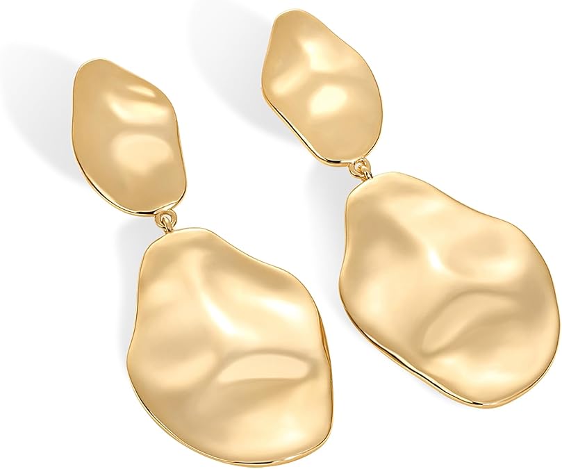 Pendientes Onda Ripple | Oro