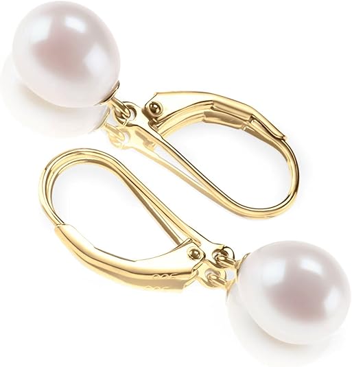 Pendientes Colgantes de Perla | Oro