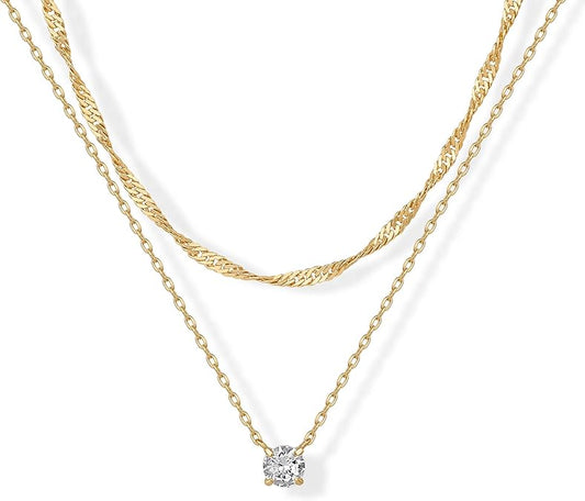 Collar Halo por Capas | Oro