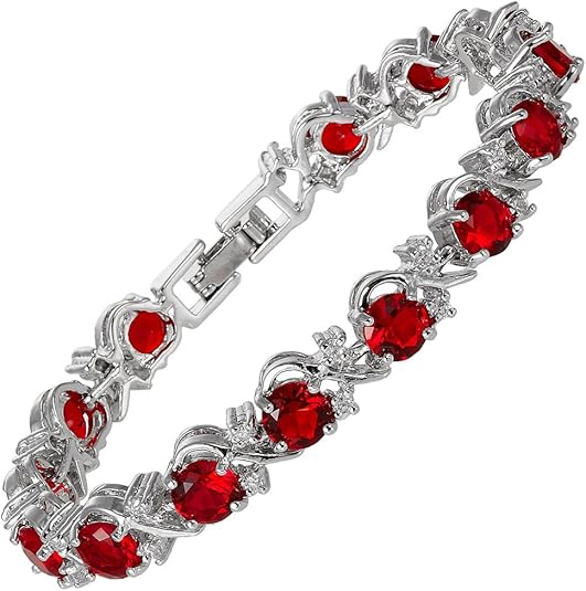 Pulsera de Tenis Viña Rubí | Oro Blanco