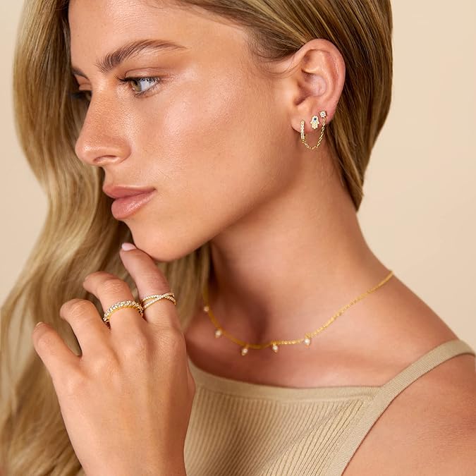 Pendientes Cadena Adella | Oro