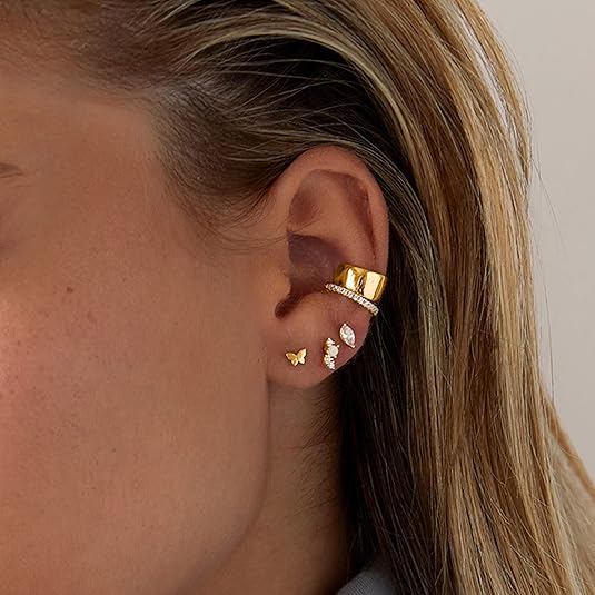 Pendientes Corte Pera | Oro