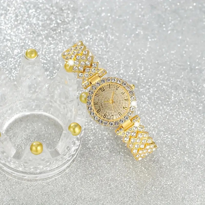 Set Reloj y Pulsera Luxe Radiance | Oro