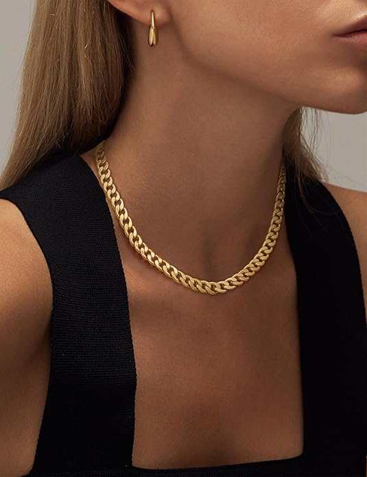 Collar Cubano Grueso | Oro