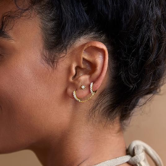 Pendientes Sunburst | Oro