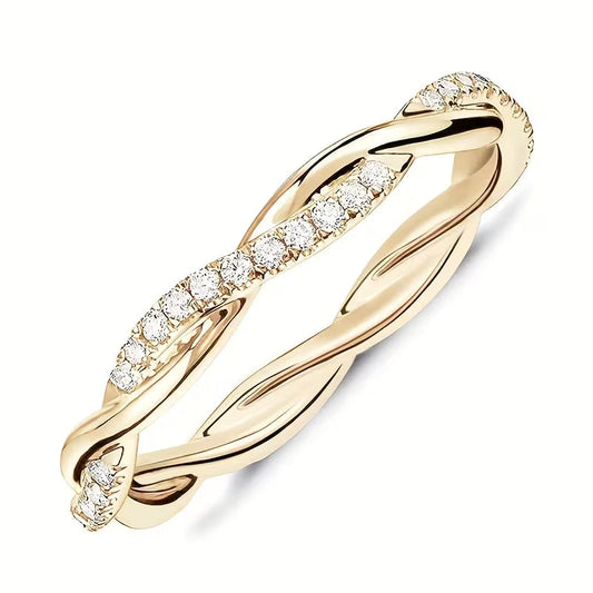 Anillo Doble Estilo Accent | Oro