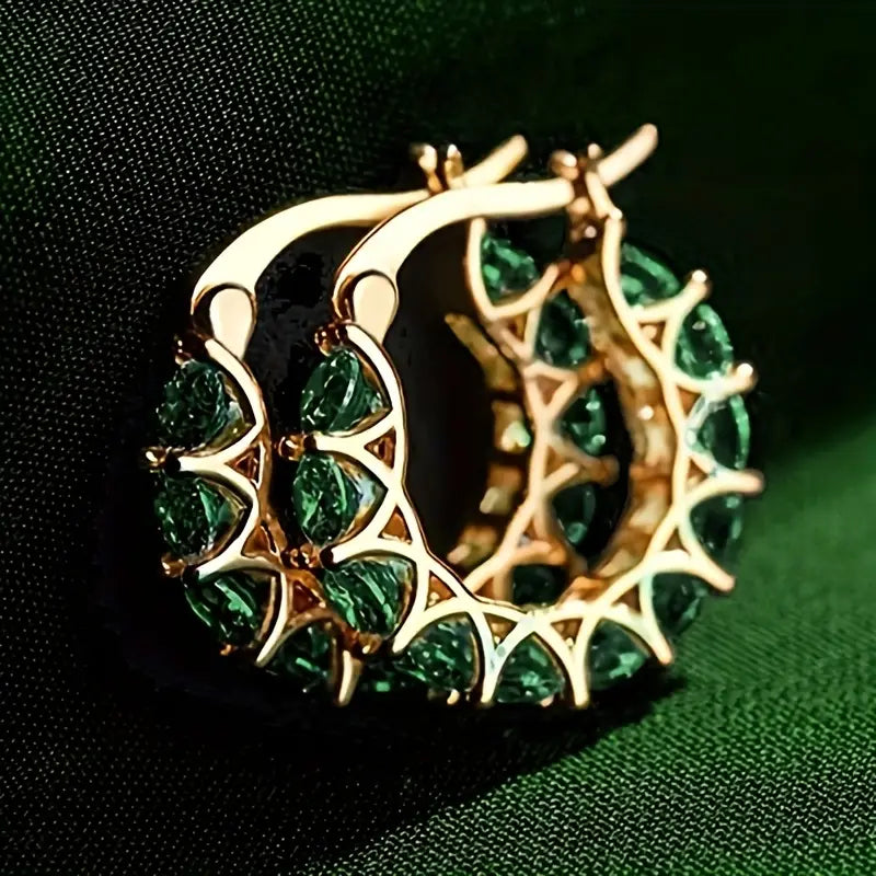 Aros Elena Marlowe | Oro Blanco