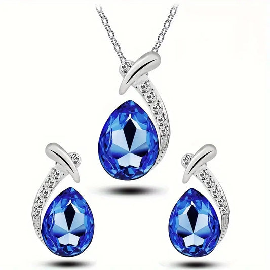 Set de Joyas Elegancia Sirena Clásica | Oro Blanco