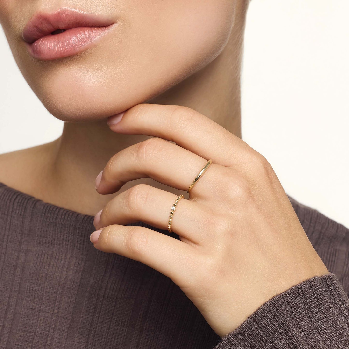 Anillo Domo Delgado | Oro