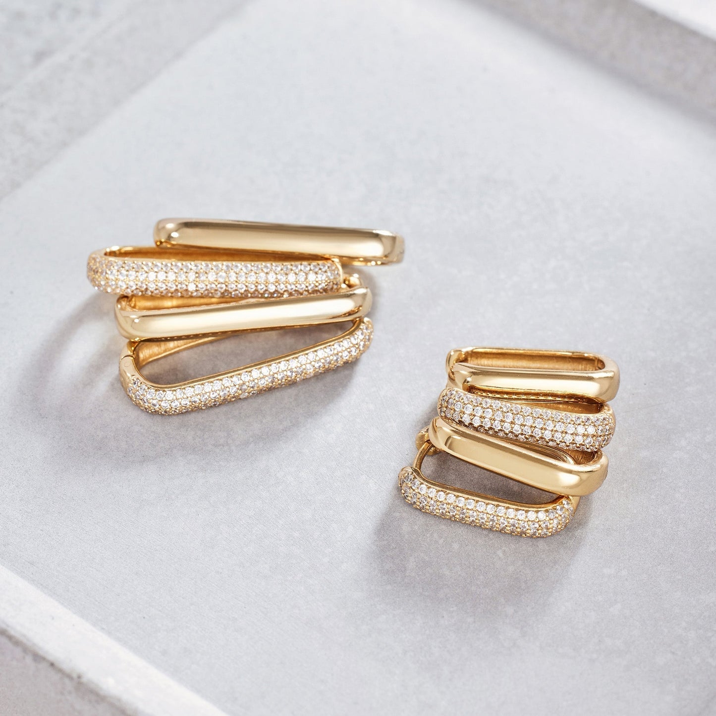 Aros Icon Grandes | Oro