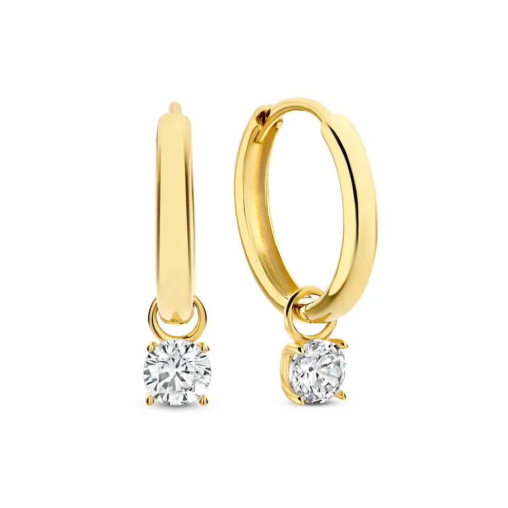 Aros de Piedra Larmes de Lune | Oro