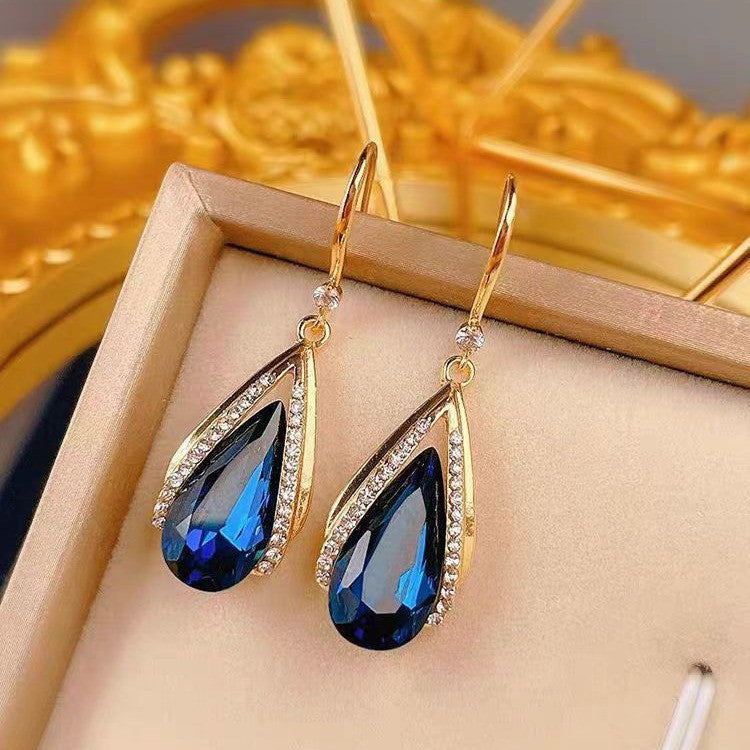 Pendientes Lágrima Azura | Oro