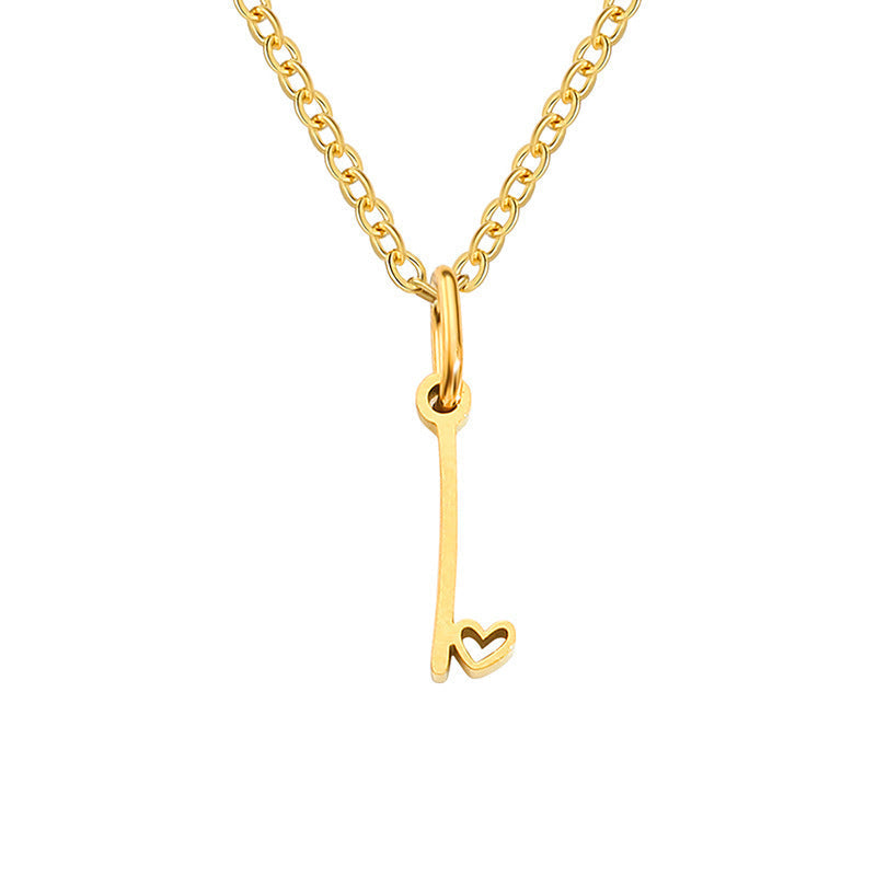 Collar con Inicial de Corazón | Oro
