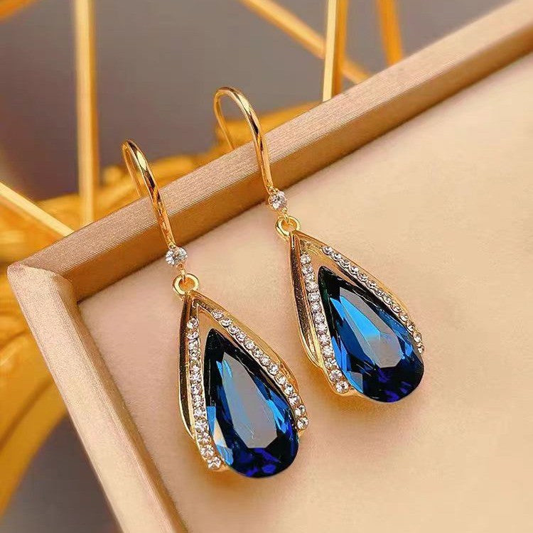 Pendientes Lágrima Azura | Oro