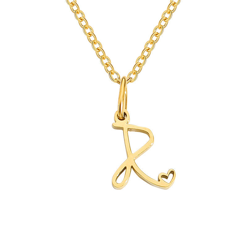 Collar con Inicial de Corazón | Oro