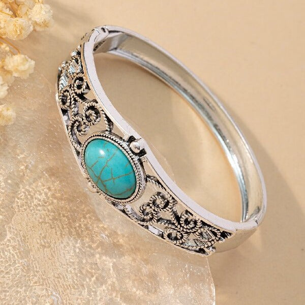 Pulsera Cresta Vintage Alouette | Oro Blanco