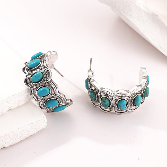 Pendientes Costa Azurella | Oro Blanco