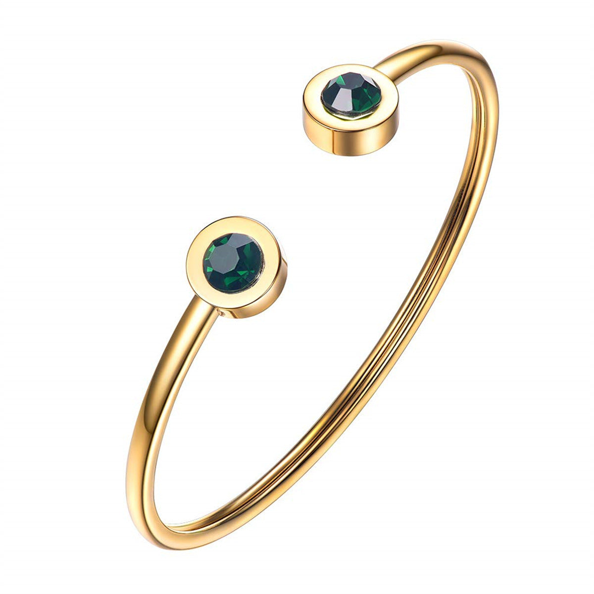 Pulsera Rígida Verdant | Oro
