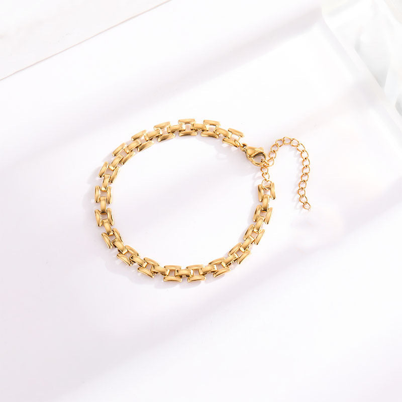 Pulsera Cadena Reloj | Oro