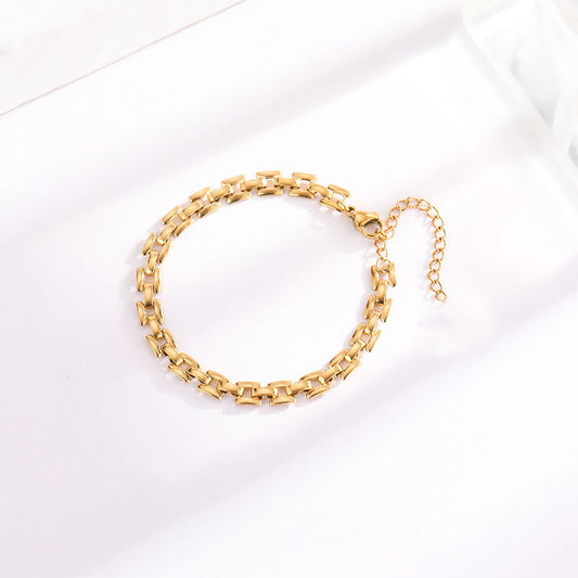 Pulsera Cadena Reloj | Oro