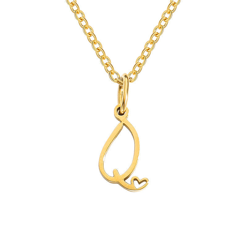 Collar con Inicial de Corazón | Oro