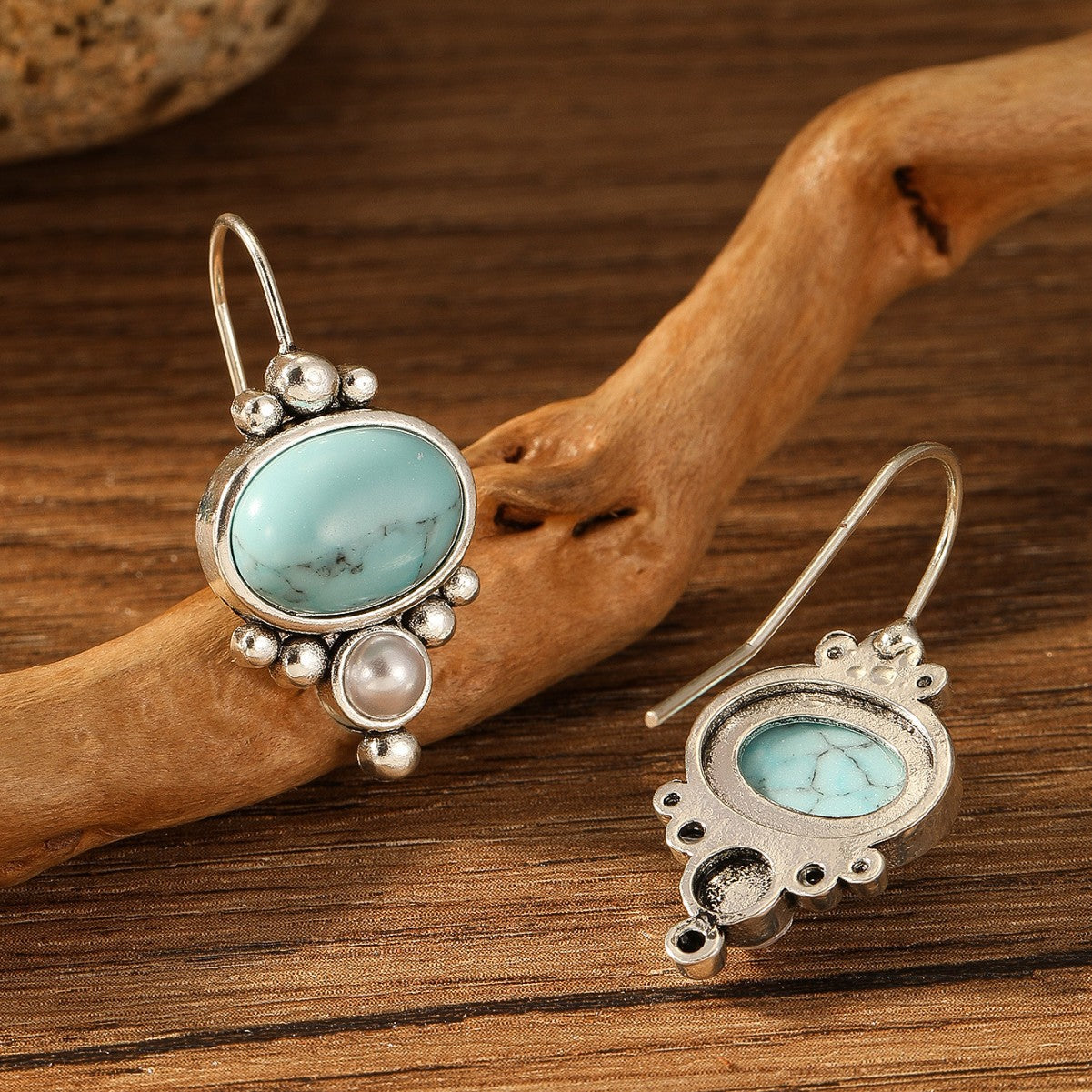 Pendientes Briselle Shorelight | Oro Blanco