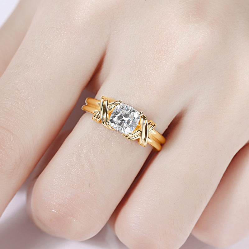 Anillo Banda Nudo Statement | Oro