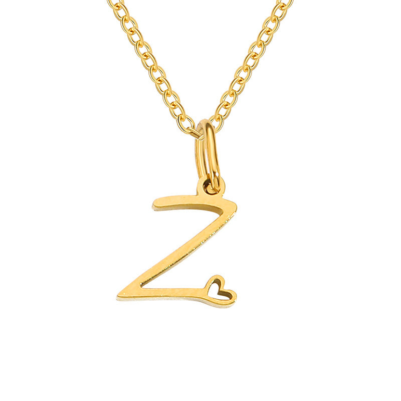 Collar con Inicial de Corazón | Oro