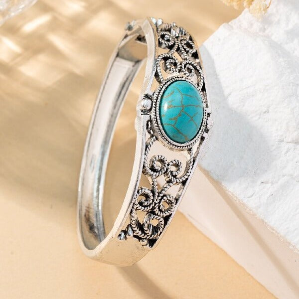 Pulsera Cresta Vintage Alouette | Oro Blanco