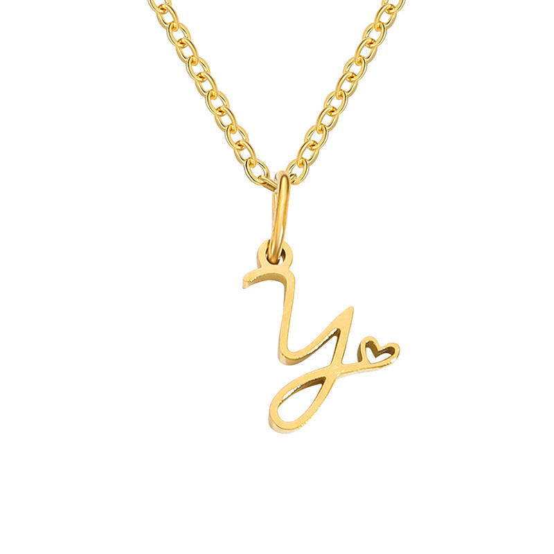Collar con Inicial de Corazón | Oro