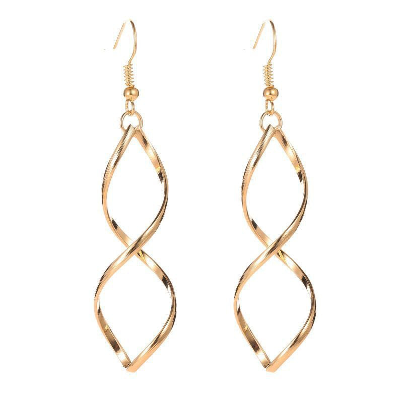 Pendientes Espiral Colgantes | Oro