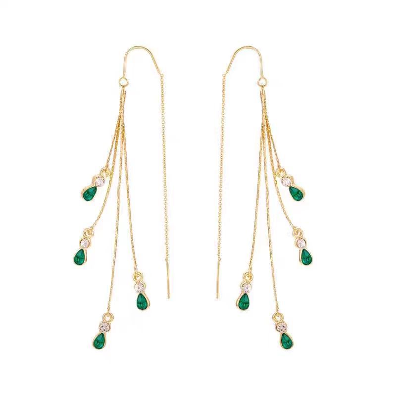 Pendientes Flecos Calista Moreau | Oro