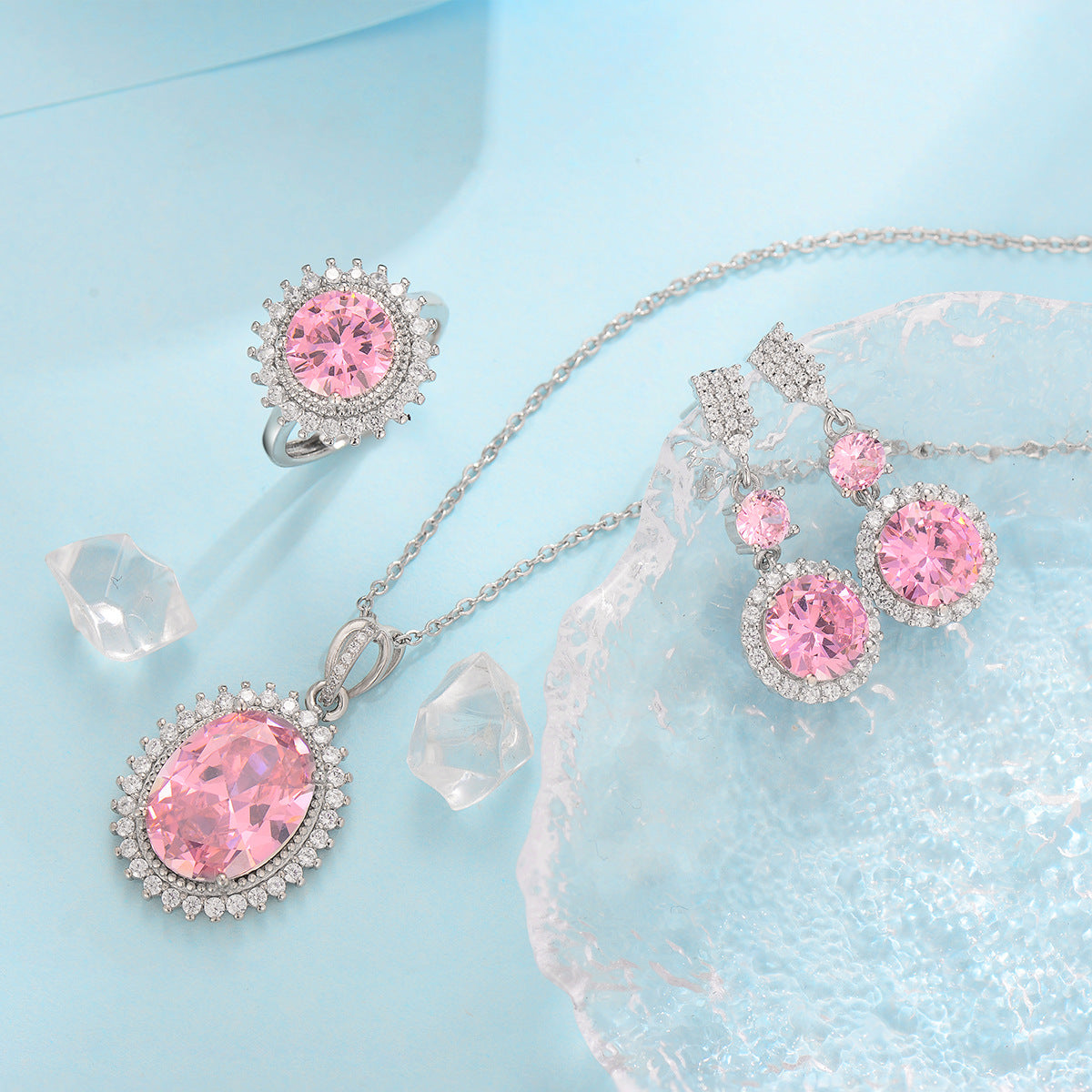 Set Aurielle Solwyn Azul | Oro Blanco