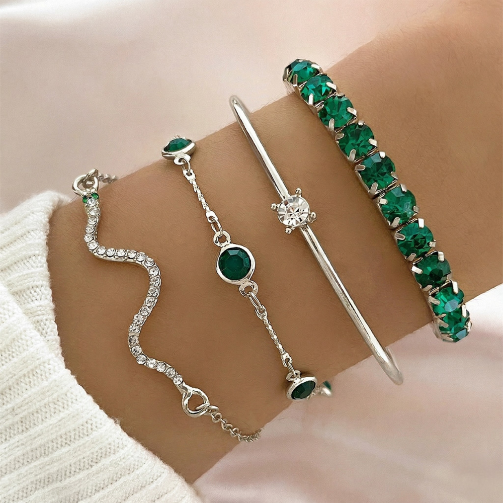 Set de Pulseras Sorina Feldwyn | Oro Blanco
