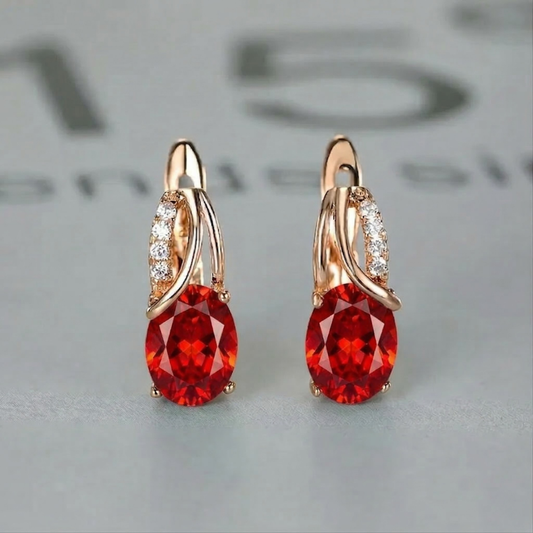 Pendientes Veressa Ruberine | Oro