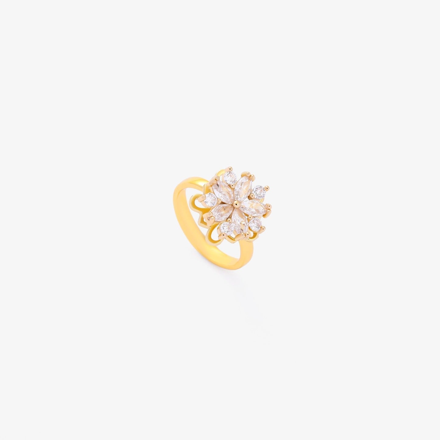 Anillo Giratorio Flora Accent | Oro