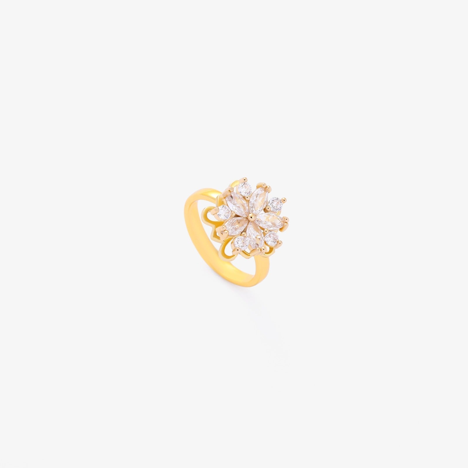 Anillo Giratorio Flora Accent | Oro