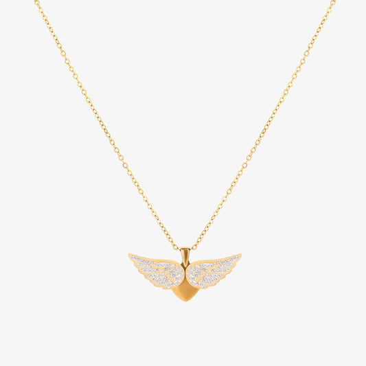 Collar Alas de Ángel Volando | Oro