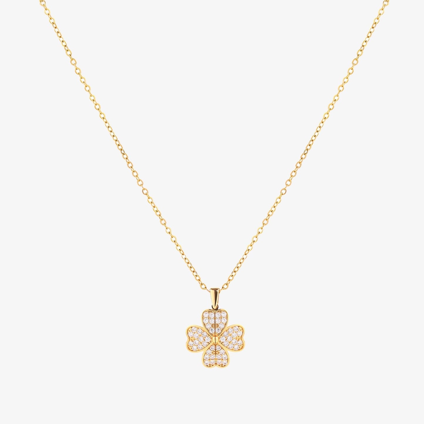 Collar Flor de Corazón | Oro