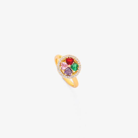Anillo Giratorio Corazones Colorwave | Oro