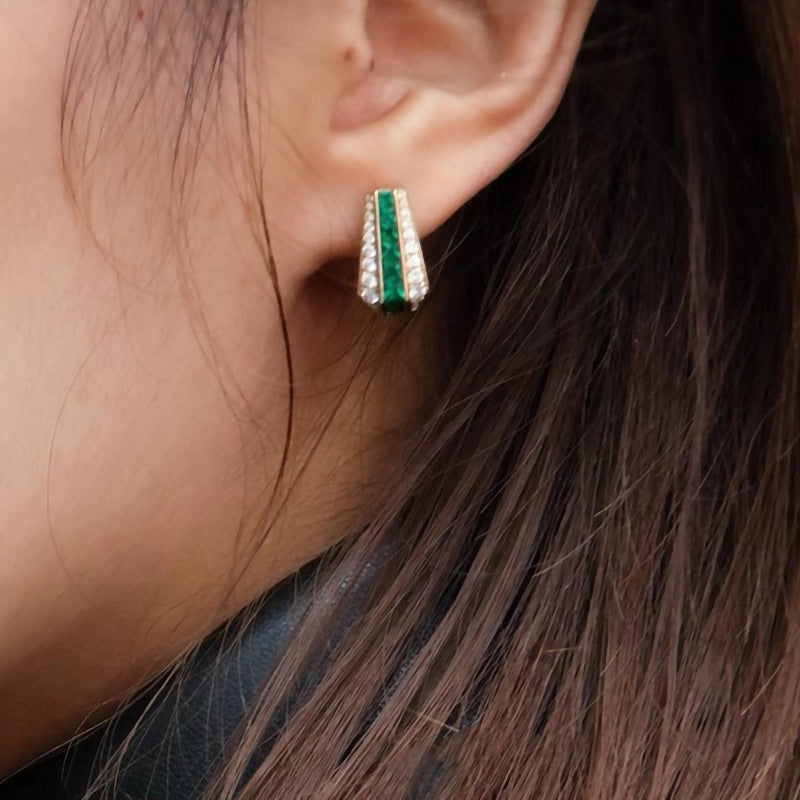Pendientes Esmeralda Sienna | Oro