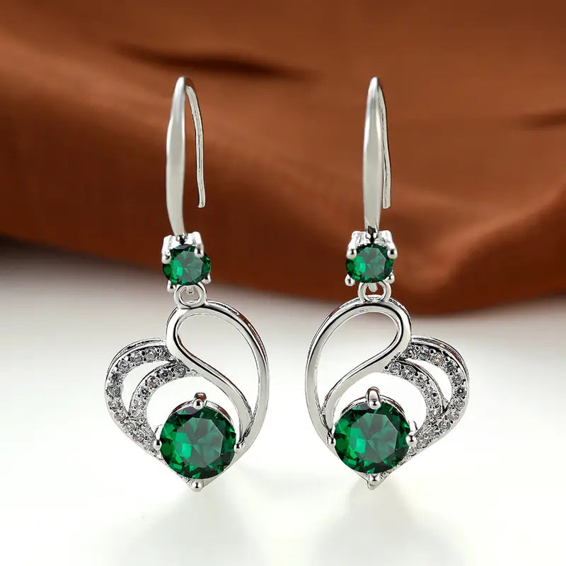 Pendientes Seraphina Duval | Oro Blanco
