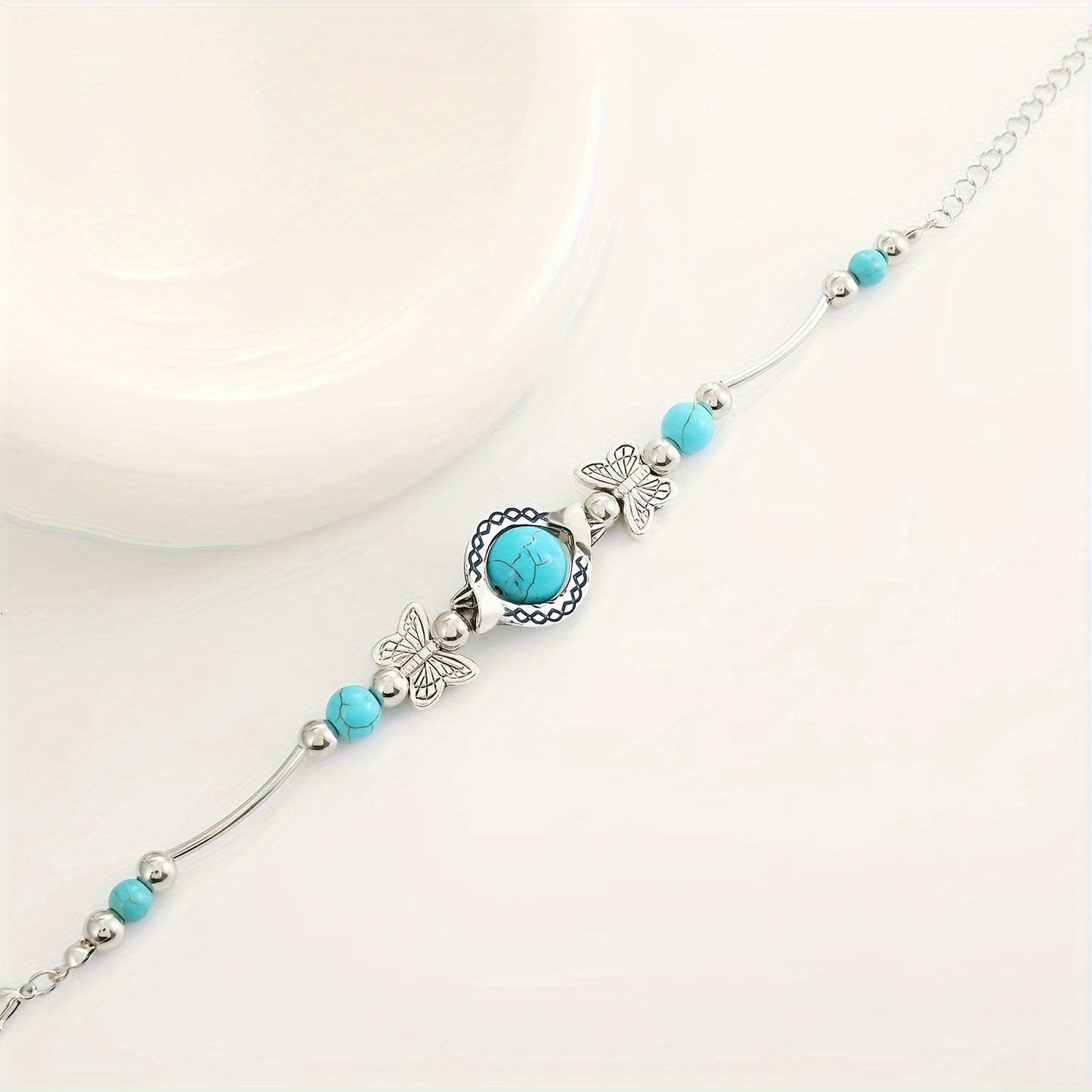 Pulsera Mariposa Oasis | Oro Blanco